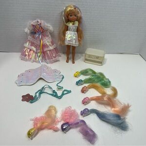 LADY LOVELY LOCKS vintage enchanted island doll accessories pixie tails lot
